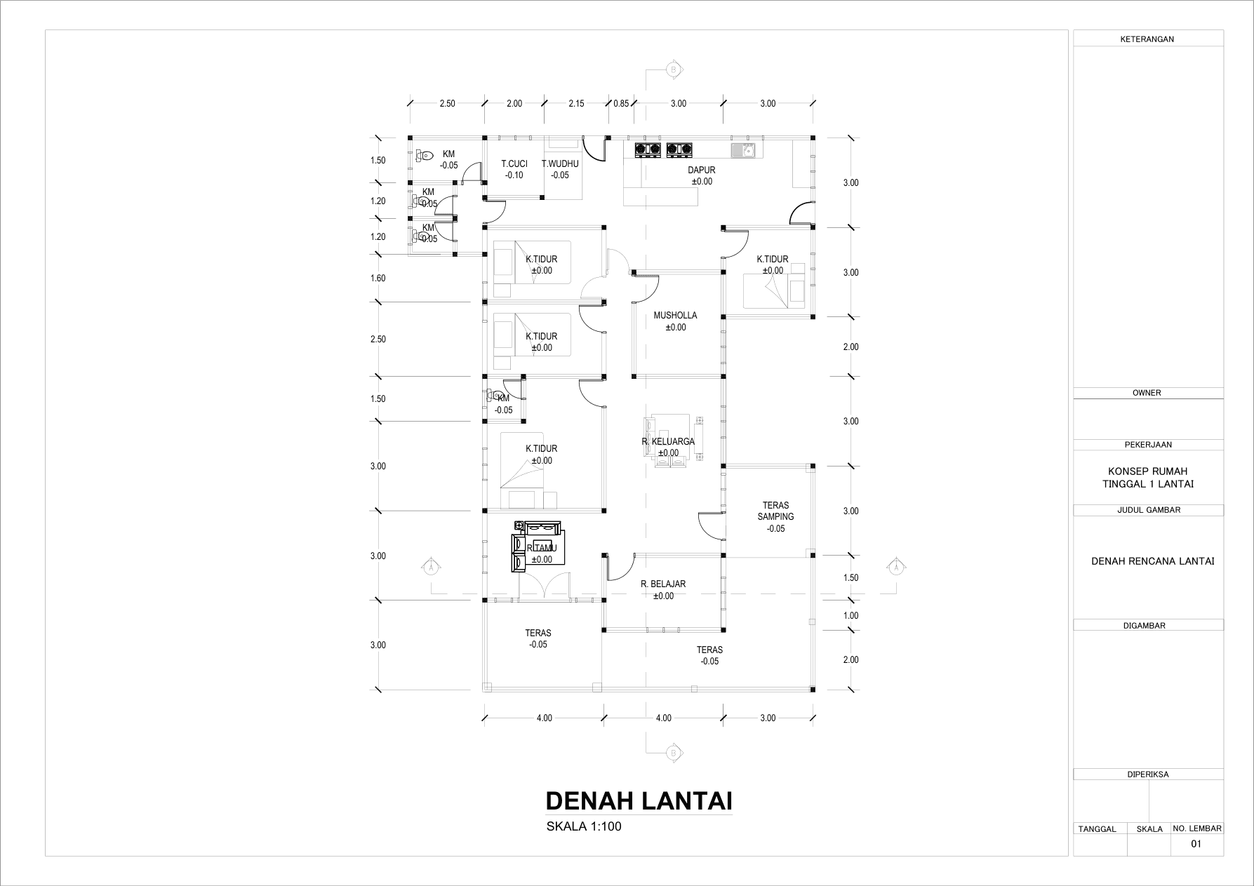 DENAH LANTAI
