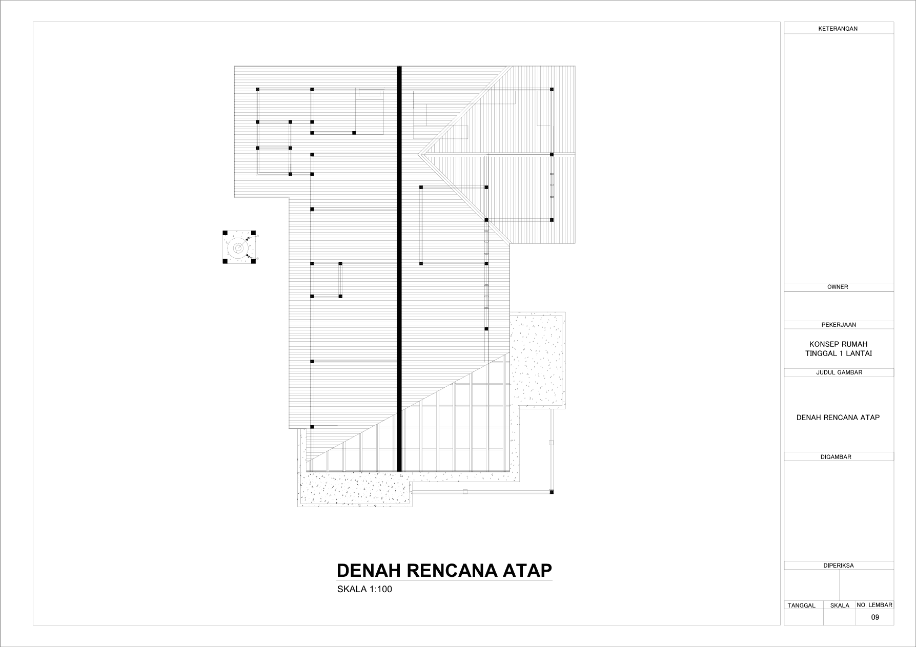 DENAH RENCANA ATAP