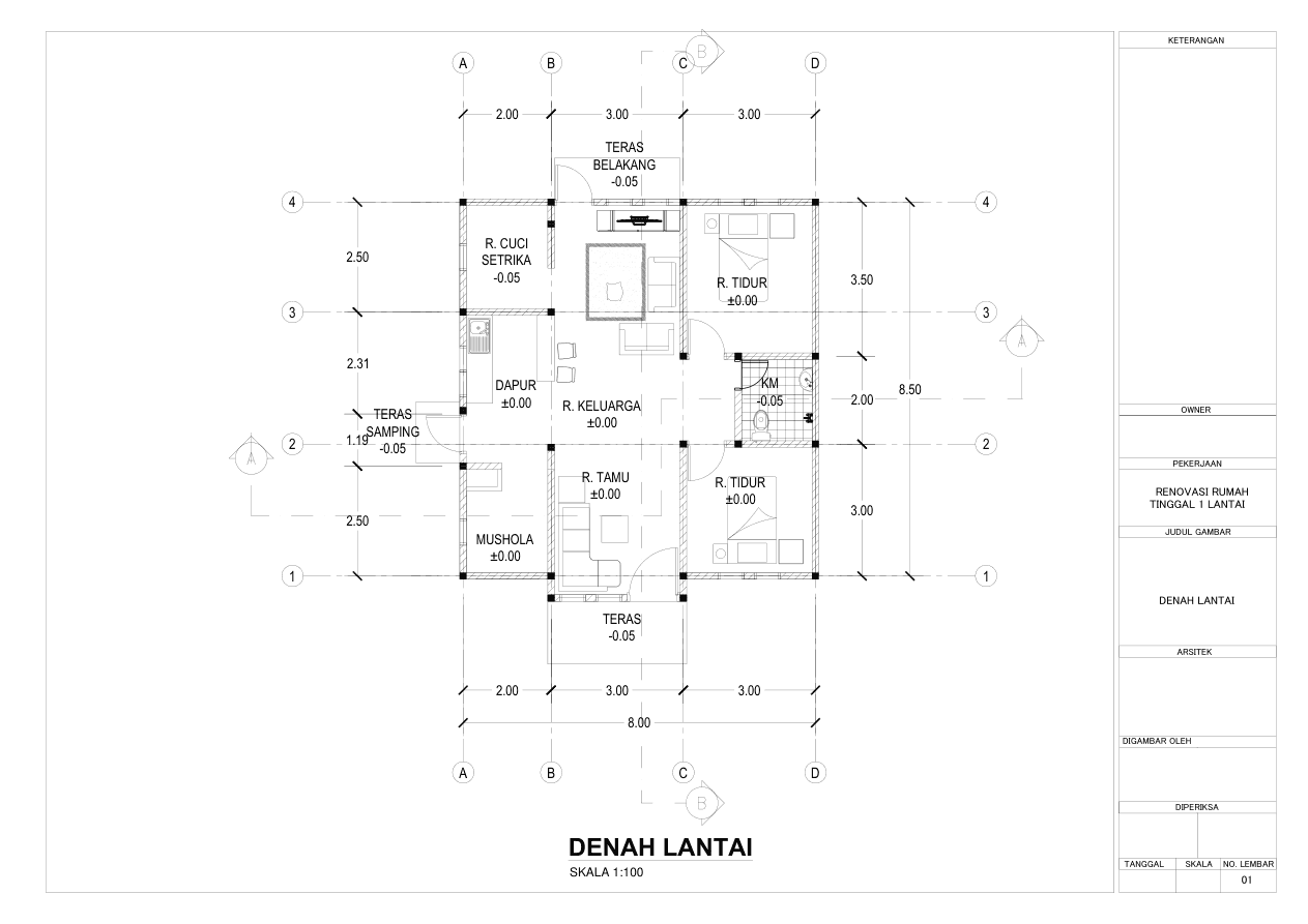 DENAH LANTAI