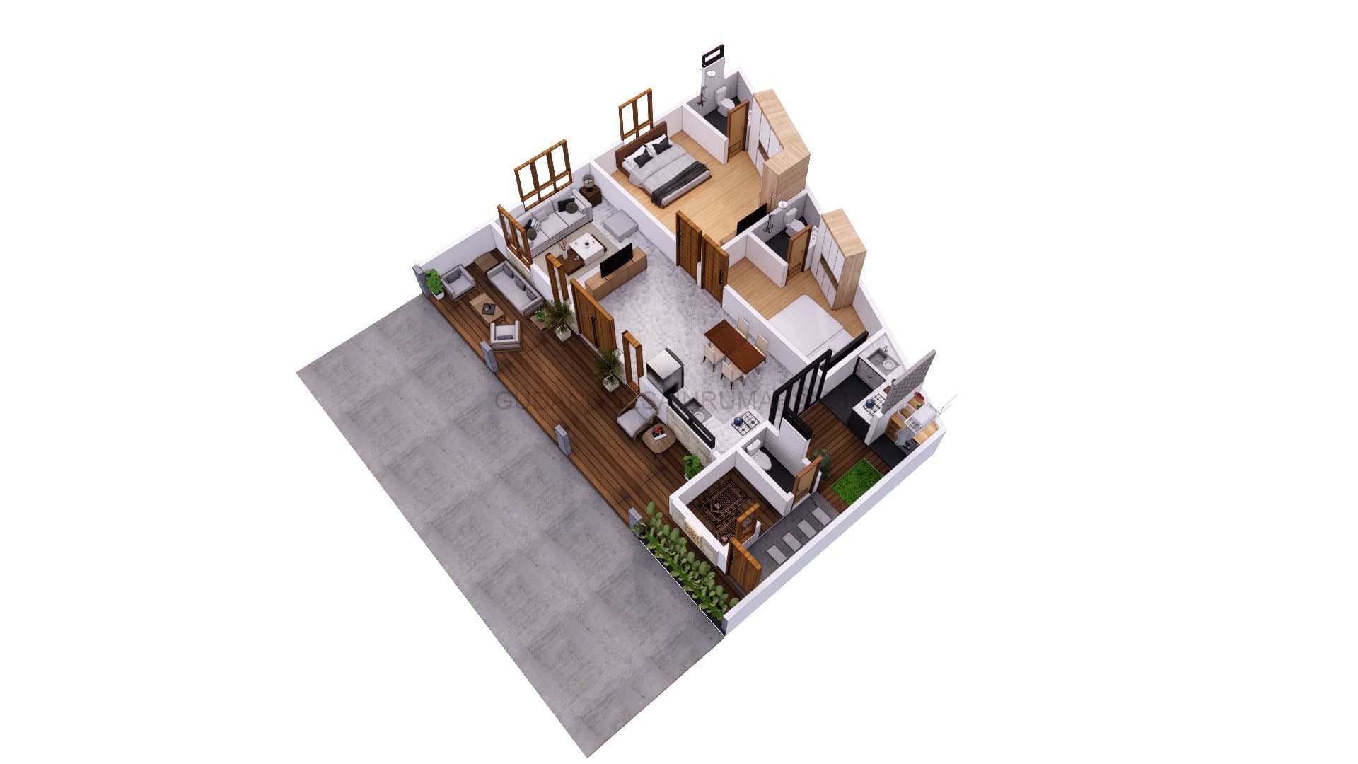 Denah 3D alternatif