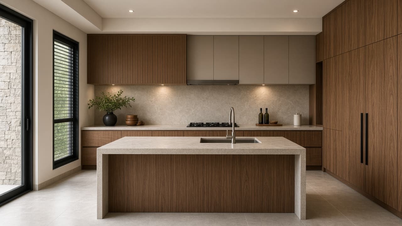 Pantry Dapur fotorealistik