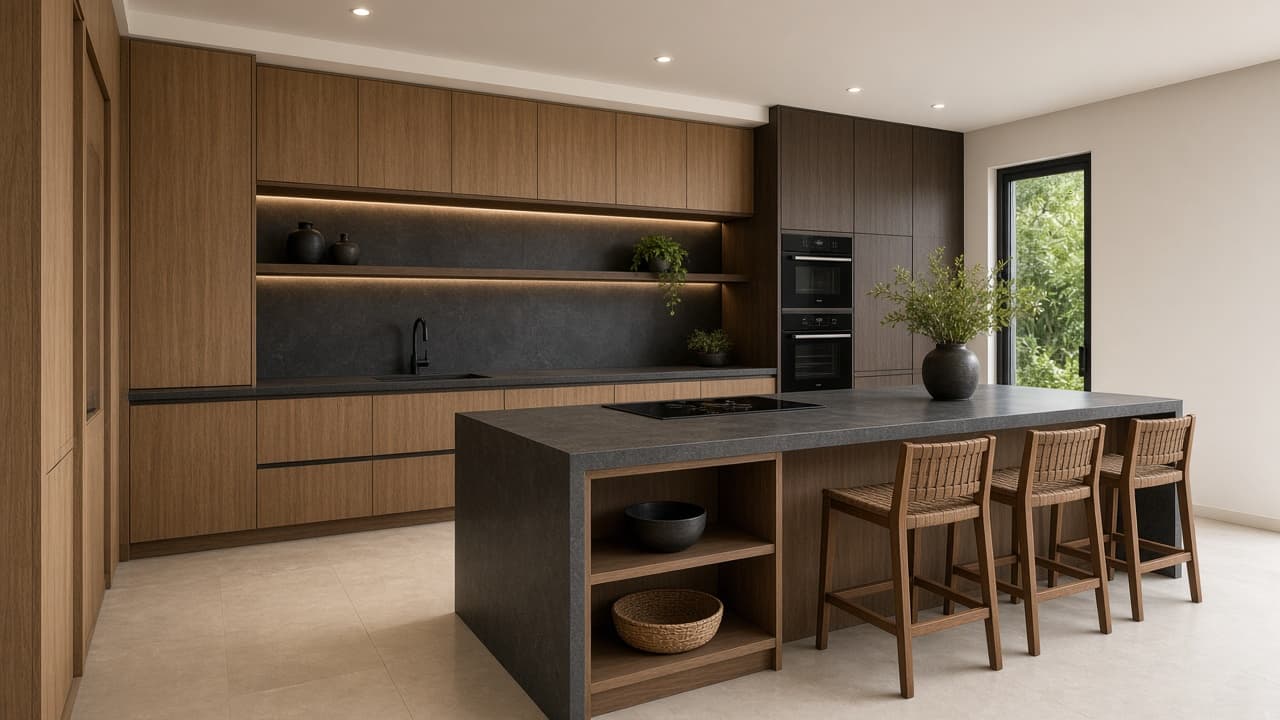 Dapur Kontemporer fotorealistik