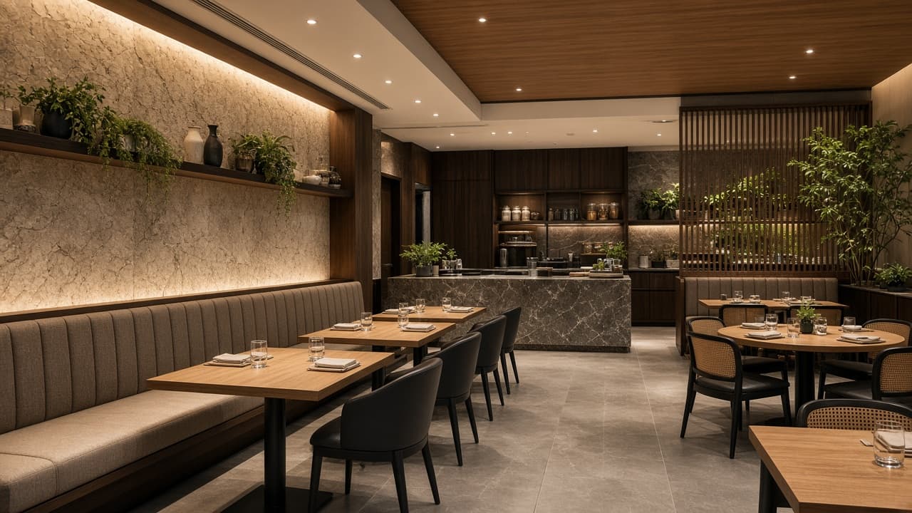 Fit-out Restoran / F&B fotorealistik