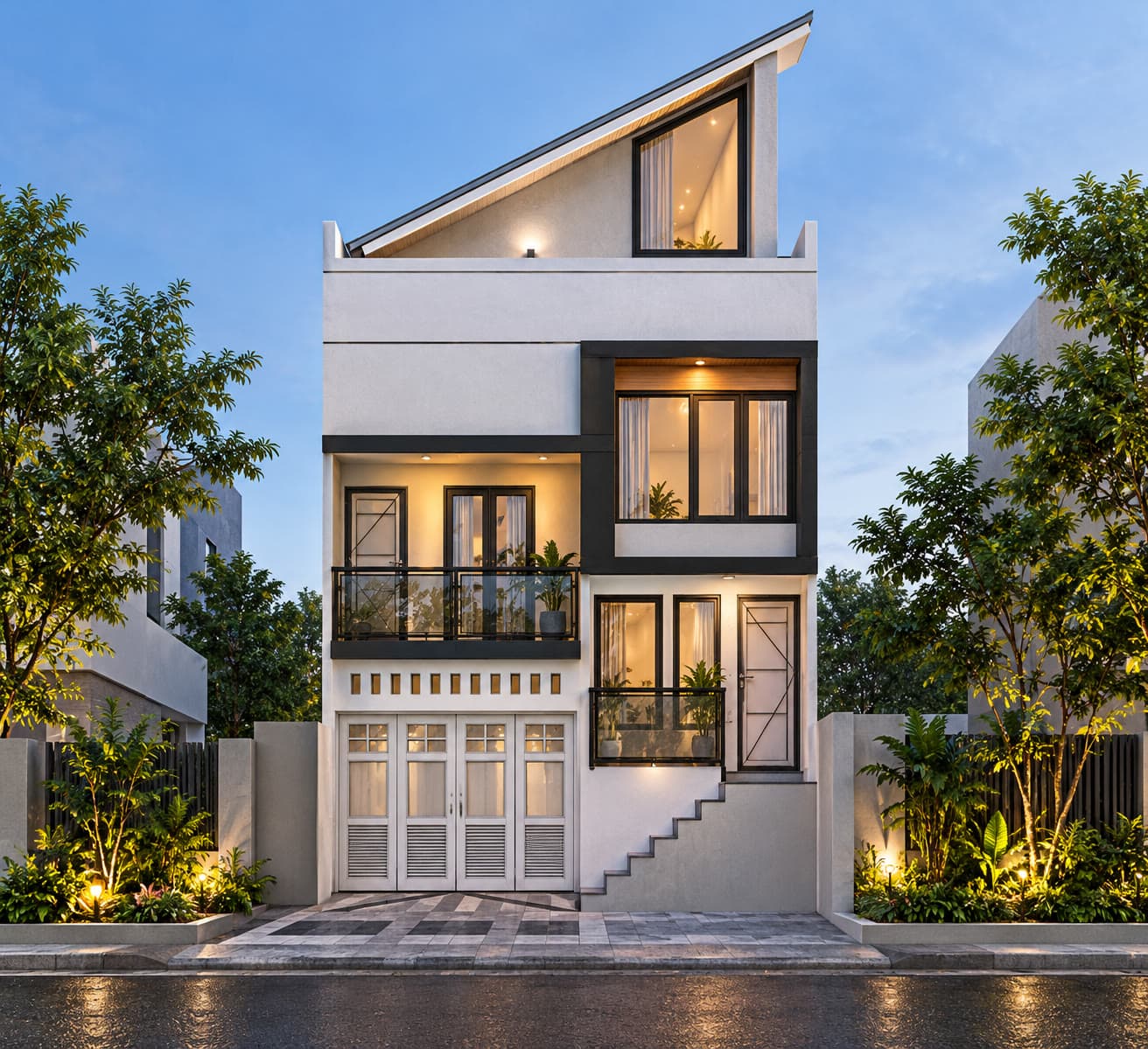 Peak Terrace Court malam hari