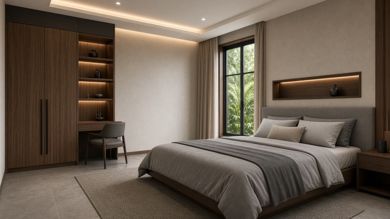 Kamar Tidur Tamu fotorealistik